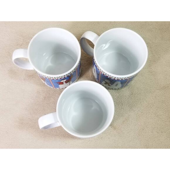 Oneida Sakura Snowman Coffee Mug 2001 Tea Cup 11oz Debbie Mumm 3 1/2" x3 - Picture 8 of 11